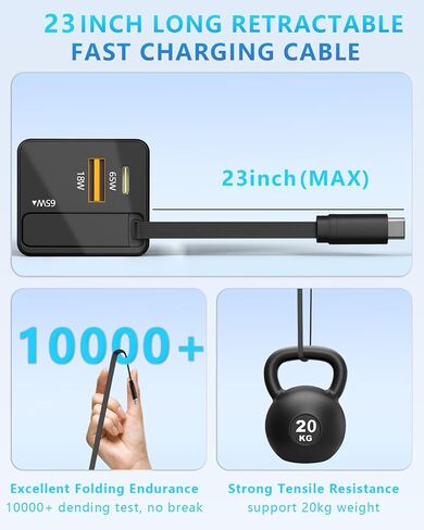600W USB-C GAN Charger 8 in 1 شحن HUB DUAL 140W PPS PORT+منفذ PD DUAL in Kuwait