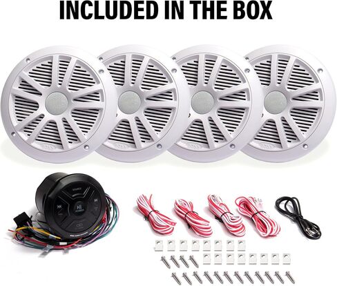 أنظمة الصوت BOSS MGR250B BLUETOOTH MARINE GAUGE SCALGE ، مكبر للصوت المدمج ، تصنيف IPX6 ، منفذ USB + شحن USB in Kuwait