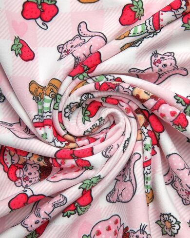 Womens Pajama Sets - 2 Piece Strawberry Shortcake Betty Boop Cami Top and Pajama Short Set (Sizes S-XL) in Saudi Arabia