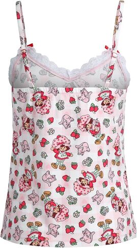 Womens Pajama Sets - 2 Piece Strawberry Shortcake Betty Boop Cami Top and Pajama Short Set (Sizes S-XL) in Saudi Arabia