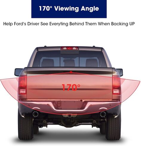 مقبض الباب الخلفي مع الكاميرا الاحتياطية للرسوم الخلفية متوافقة مع Dodge RAM 1500 (سنوات 2009-2017) ، 2500 3500 (سنوات 2010-2017) ، RCA Connector in Kuwait