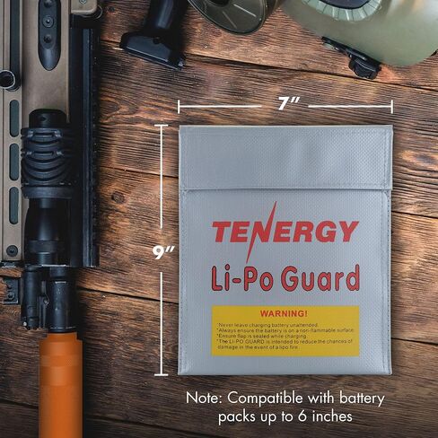 Tenergy 2 Pack, Fire Retardant Lipo Bags, Battery Bags for Charging and Storage, 5.5x3.5x2 inches Each in Saudi Arabia