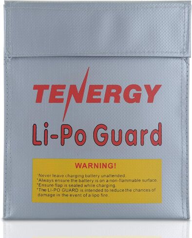 Tenergy 2 Pack, Fire Retardant Lipo Bags, Battery Bags for Charging and Storage, 5.5x3.5x2 inches Each in Saudi Arabia