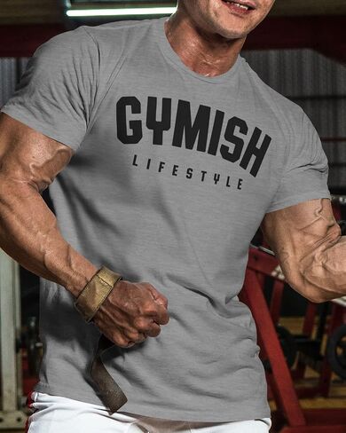 Gymish Lifestyle Shirts, Workout Weightlifting Muscle T-Shirts for Men in Saudi Arabia