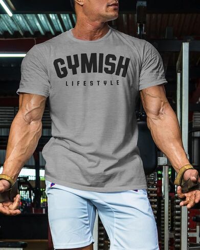 Gymish Lifestyle Shirts, Workout Weightlifting Muscle T-Shirts for Men in Saudi Arabia
