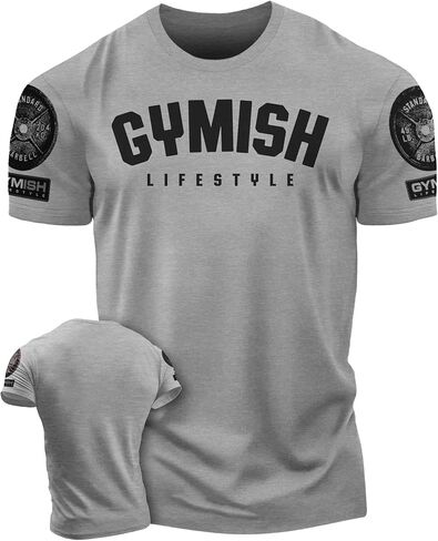 Gymish Lifestyle Shirts, Workout Weightlifting Muscle T-Shirts for Men in Saudi Arabia