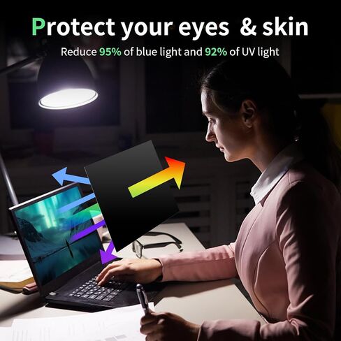 2 Pack Magnetic Computer Screen Privacy Shield 21.5 Inch 16:9 Hanging Monitor Anti-Glare & Privacy Filters Eyes Protection 21.5in Removable Protector Desktop Security Filter Dust-Free Film in Kuwait