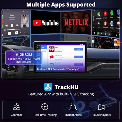 CB6 CarPlay AI Box&Android AI Box, Wireless CarPlay/Android Auto Adapter, Plug & Play CarWave Car Smart Box with AI DriveChat, GPS Track, Android 13, 2 BT, 4G LTE, 8G+128G, Silver in Kuwait