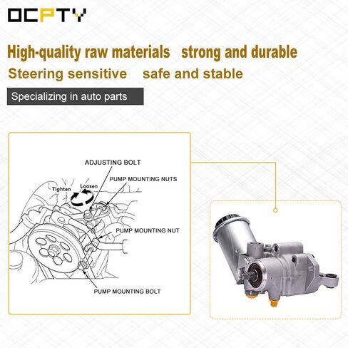 Power Steering Pump, OCPTY Power Assist Pump fits 1990 1991 1992 1993 1994 1995 1996 1997 for Lexus LS400 Replace for 21-5899 in Saudi Arabia