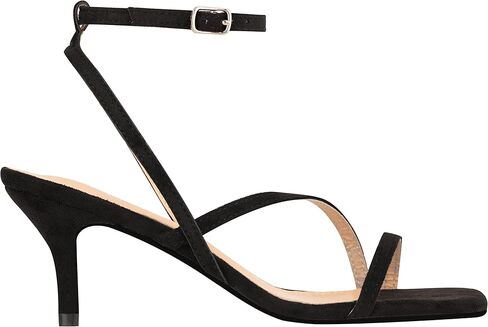 ILLUDE Women’s Ankle Strap Sandal Heels Low Kitten Heel Square Toe Strappy Heeled Sandals – Hera in Kuwait