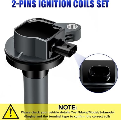 LCWRGS Ignition Coil Coil Pack و Spark Plugs تناسب 3.5 3.7 2016 2017 2018 2019 Ford Edge Explorer F150 Flex Mustang Taurit Transit 150 250 350 Lincoln MKT MKX Continental UF823 DG563 ، مجموعة من 6 in Saudi Arabia