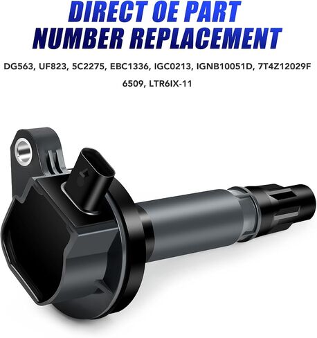 LCWRGS Ignition Coil Coil Pack و Spark Plugs تناسب 3.5 3.7 2016 2017 2018 2019 Ford Edge Explorer F150 Flex Mustang Taurit Transit 150 250 350 Lincoln MKT MKX Continental UF823 DG563 ، مجموعة من 6 in Saudi Arabia