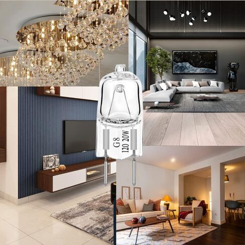 LSE Lighting 5 Pack - 20 Watt Xenon G8 20W 20 Watt 120V T4 Light Lights JCD 120 Volt in Kuwait