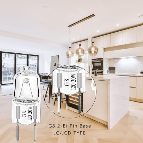 LSE Lighting 5 Pack - 20 Watt Xenon G8 20W 20 Watt 120V T4 Light Lights JCD 120 Volt in Kuwait