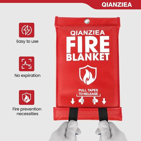 Emergency Fire Blanket,4 Pack,40"x40" Fire Blankets for Home and Kitchen in Kuwait