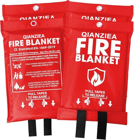 Emergency Fire Blanket,4 Pack,40"x40" Fire Blankets for Home and Kitchen in Kuwait