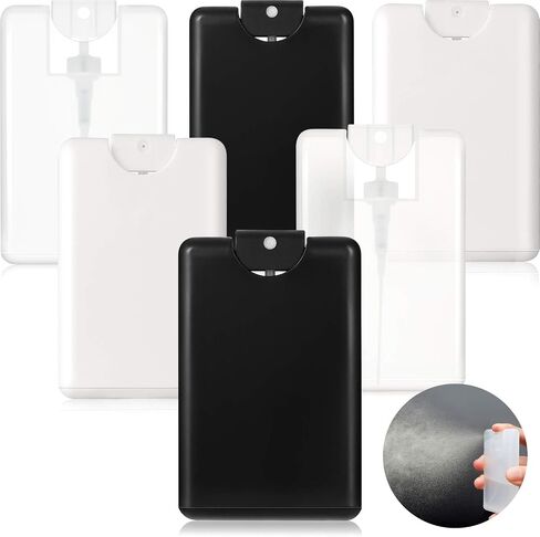 6 أجهزة كمبيوتر 20 مل/ 0.67 أوقية عطر قابلة لإعادة التعبئة قوارب رذاذ مسطح نوع البطاقة زجاجة بلاستيكية زجاجة محمولة صغيرة ترطيب حاوية ترطيب للعطور مرشات اليد السائل in Saudi Arabia