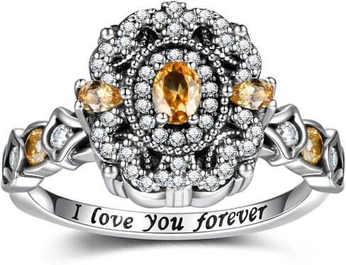 Sterling Silver Urn Ring for Ashes 925 Vintage Cremation Jewelry Ash Cubic Zirconia Butterfly Bereavement Keepsake Rings Memorial Gifts for Women in Saudi Arabia