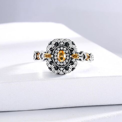 Sterling Silver Urn Ring for Ashes 925 Vintage Cremation Jewelry Ash Cubic Zirconia Butterfly Bereavement Keepsake Rings Memorial Gifts for Women in Saudi Arabia