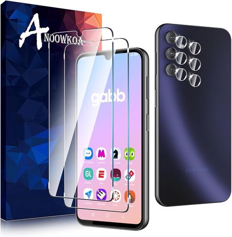 3 Pack for Moto G 2025 Screen Protector + [3 Pack] Moto G 5G 2025 Camera Lens Tempered Glass Protector.9H Hardness.Support Fingerprint Unlock, Bubble-Free.Easy Installation in Kuwait