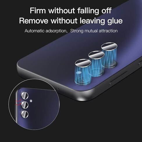 3 Pack for Moto G 2025 Screen Protector + [3 Pack] Moto G 5G 2025 Camera Lens Tempered Glass Protector.9H Hardness.Support Fingerprint Unlock, Bubble-Free.Easy Installation in Kuwait