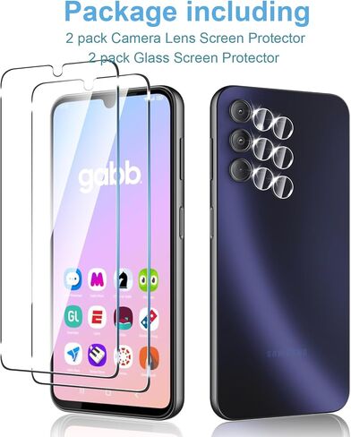 3 Pack for Moto G 2025 Screen Protector + [3 Pack] Moto G 5G 2025 Camera Lens Tempered Glass Protector.9H Hardness.Support Fingerprint Unlock, Bubble-Free.Easy Installation in Kuwait