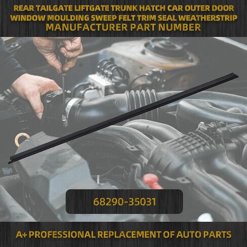 Dasbecan Liftgate الخلفي الباب الخلفي نافذة صب صب الكسح Weather Weather Seal متوافق مع 2003-2009 4runner استبدال#68290-35031 in Saudi Arabia