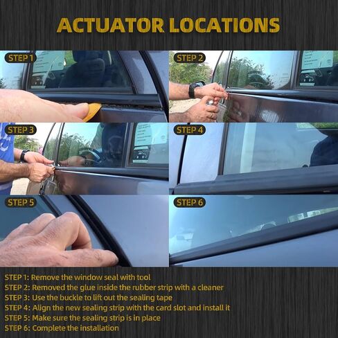 Dasbecan Liftgate الخلفي الباب الخلفي نافذة صب صب الكسح Weather Weather Seal متوافق مع 2003-2009 4runner استبدال#68290-35031 in Saudi Arabia