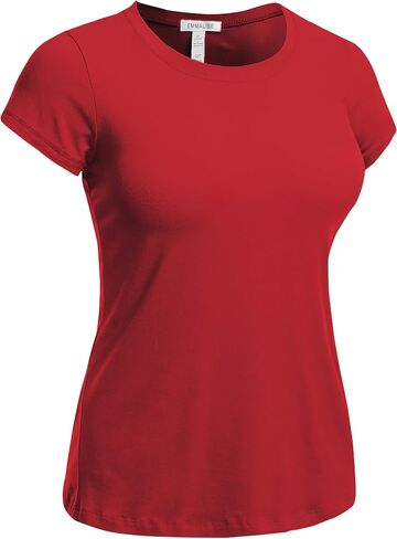 Emmalise Women's Classic Short Sleeve Crewneck 3 Pack Tshirts in Kuwait