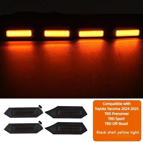 4pcs LED مصابيح مصبغة متوافقة مع Toyota Tacoma 2024 2025 TRD prerunner in Kuwait