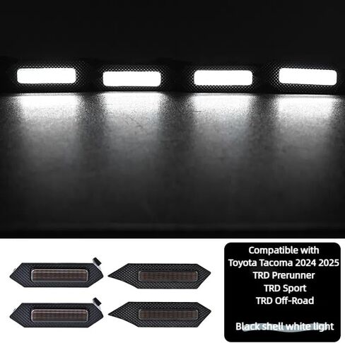 4pcs LED مصابيح مصبغة متوافقة مع Toyota Tacoma 2024 2025 TRD prerunner in Kuwait