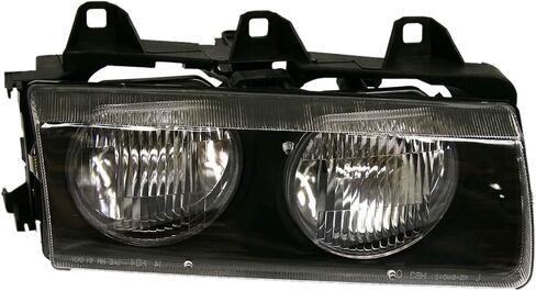 سائق Garage-Pro والمصباح الأمامي للركاب لـ BMW 328i 1996-1999 الهالوجين مع قاعدة لمبة (S). Coupe ، Sedan & Convertible استبدال# 63121387862 ، 63121387861 in Saudi Arabia
