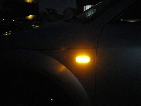 Ijdmtoy Clear Lens Amber Full LED Front Fender Side Marker Kit متوافق مع Audi A3 A4 A6 S6 مدعومًا بمصباح 21-SMD ، استبدل مصابيح الجوانب الأمامية OEM in Saudi Arabia