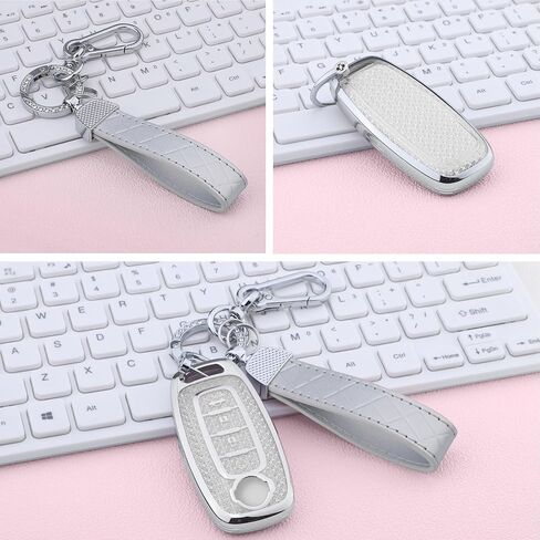 بالنسبة لغطاء مفاتيح Nissan 3 Buttons ، فإن مفتاح TPU Soft Soft TPU Protector bling Key FOB fob chain for Rogue Armada Pathfinder Versa Smart Key ، Gold Pink in Kuwait