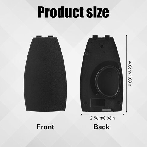 2pcs مفتاح السيارة fob استبدال الخلفية ، غطاء خلفي بطارية Keyfob ، قذيفة مفاتيح متوافقة مع Benz-Class C-Class E-Class W204 3-Butto Auto Interior in Saudi Arabia