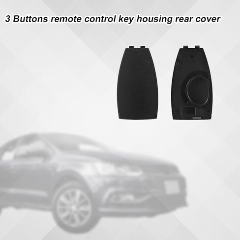 2pcs مفتاح السيارة fob استبدال الخلفية ، غطاء خلفي بطارية Keyfob ، قذيفة مفاتيح متوافقة مع Benz-Class C-Class E-Class W204 3-Butto Auto Interior in Saudi Arabia