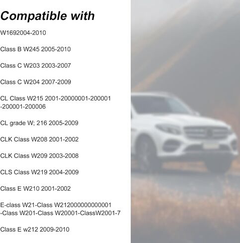 2pcs مفتاح السيارة fob استبدال الخلفية ، غطاء خلفي بطارية Keyfob ، قذيفة مفاتيح متوافقة مع Benz-Class C-Class E-Class W204 3-Butto Auto Interior in Saudi Arabia