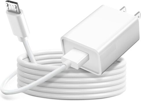 2 Pack 10ft Long Micro USB Cable Android Charger for PS4 Controller XBXO ONE Charging Cable Power Cord for Wyze Cam v4/v3/OG/v3 Pro/Pan,YI Cam,SimpliSafe,Blink Mini, Ring Indoor Camera 2nd Gen & More in Saudi Arabia
