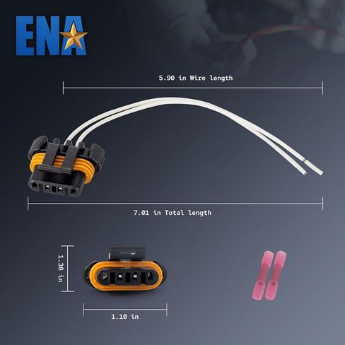 ENA 2-Way Female Female المولد البصرة بديل موصل 15306329 645-569 S1236 PT1383 1P1873 متوافق مع بويك كاديلاك شيفروليه فورد دودج GMC Saturn Fiat Multi-Lesting Connector in Kuwait