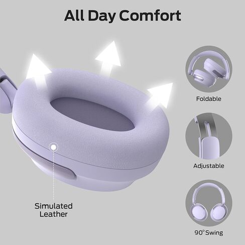 Monster Persona 3rd ANC Headphones, Bluetooth 5.4 Active Noise Canceling Headphone, Comfort Headphones with 70 Hours Playtime, Over Ear Wireless Headphone, Microphone for Call, Foldable Design-Blue in Saudi Arabia