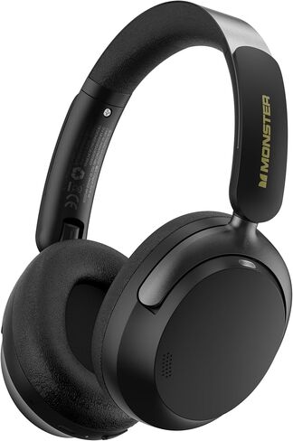 Monster Persona 3rd ANC Headphones, Bluetooth 5.4 Active Noise Canceling Headphone, Comfort Headphones with 70 Hours Playtime, Over Ear Wireless Headphone, Microphone for Call, Foldable Design-Blue in Saudi Arabia