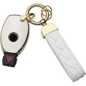 بالنسبة إلى Mercedes Benz Key Fob Cover -keychain ملاءمة لـ Mercedes Benz C E S M CLS CLK G CLASS SMART KEY SHELL (أسود) in Kuwait