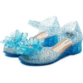 زهرة الاقتران الفتيات الأميرة الجيلي فلاتس - اللباس اللامع الصنادل لوزارة تأثيري وحفلات | أعقاب الباليه خفيفة الوزن للأطفال الذين تتراوح أعمارهم بين 3-8 سنوات in Kuwait