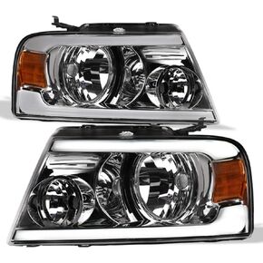 7422444251207 متوافق مع 2004-2008 Ford F150 / 2006-2008 Lincoln Mark LT Swearback LED BAR الأسود الإسكان مع العاكس العنبر in Kuwait