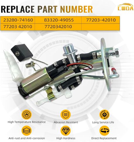 Fuel Pump Assembly 33D-13907-02 Compatible with Yamaha YZ250F YZ250FX YZ450F YZ450FX WR250F WR450F Replace 33D-13907-02-00 33D139070200 in Saudi Arabia