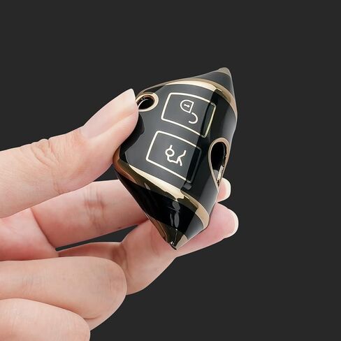 بالنسبة إلى Mercedes Benz Key Fob Cover -keychain ملاءمة لـ Mercedes Benz C E S M CLS CLK G CLASS SMART KEY SHELL (أسود) in Kuwait
