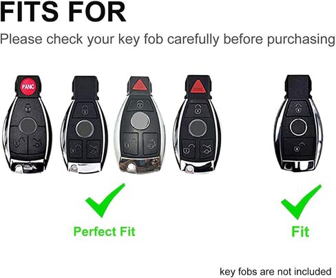 Key Fob Cover for Mercedes Benz with Keychain Soft TPU Car Key Shell Case Protector Compatible with Mercedes Benz C E G M Class GLC GLE GLS CLA CLS Accessories (Blue) in Saudi Arabia
