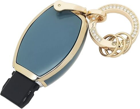 Key Fob Cover for Mercedes Benz with Keychain Soft TPU Car Key Shell Case Protector Compatible with Mercedes Benz C E G M Class GLC GLE GLS CLA CLS Accessories (Blue) in Saudi Arabia