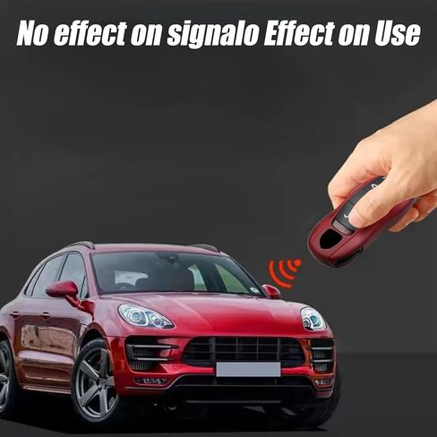 غطاء مفتاح FOB متوافق مع Porsche Key Shell Key Fob Shell Replace for Porsche Cayenne Panamera 911 718 Macan Boxster Cayman (Red) in Saudi Arabia