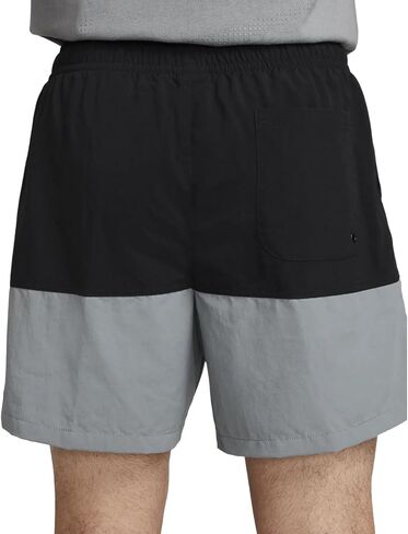 Nike Club Men's Woven Color-Blocked Shorts Black/Smoke Grey/White Size-Large in Saudi Arabia